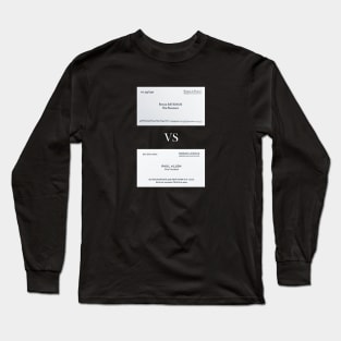 PATRICK BATEMAN VS PAUL ALLEN BUSINESS CARD Long Sleeve T-Shirt